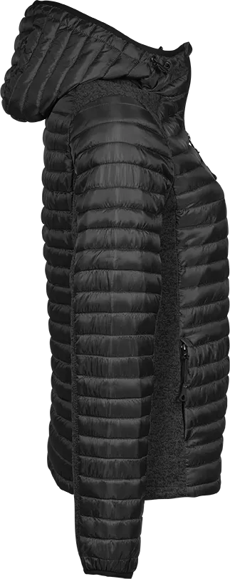 Tee Jays Ladies Hooded Outdoor Crossover Jacket | Showerproof Hooded Puffer | 3 Colours | S-3XL