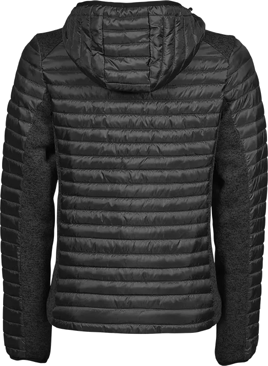 Tee Jays Ladies Hooded Outdoor Crossover Jacket | Showerproof Hooded Puffer | 3 Colours | S-3XL