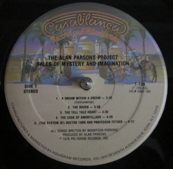 The Alan Parsons Project - Tales Of Mystery And Imagination - Edgar Allan Poe (LP, Album, RE) (NM or M-)