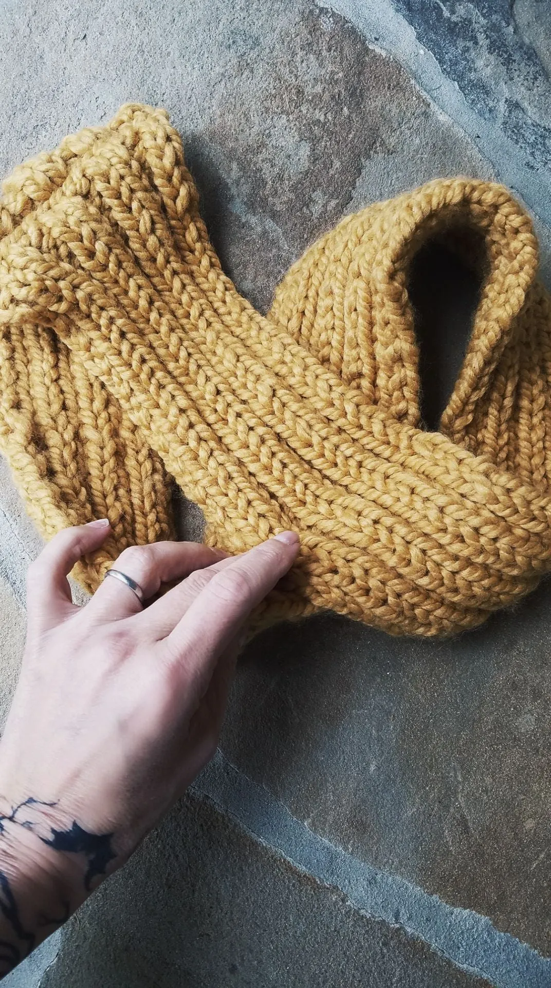 The Goldenrod Handmade Infinity Scarf