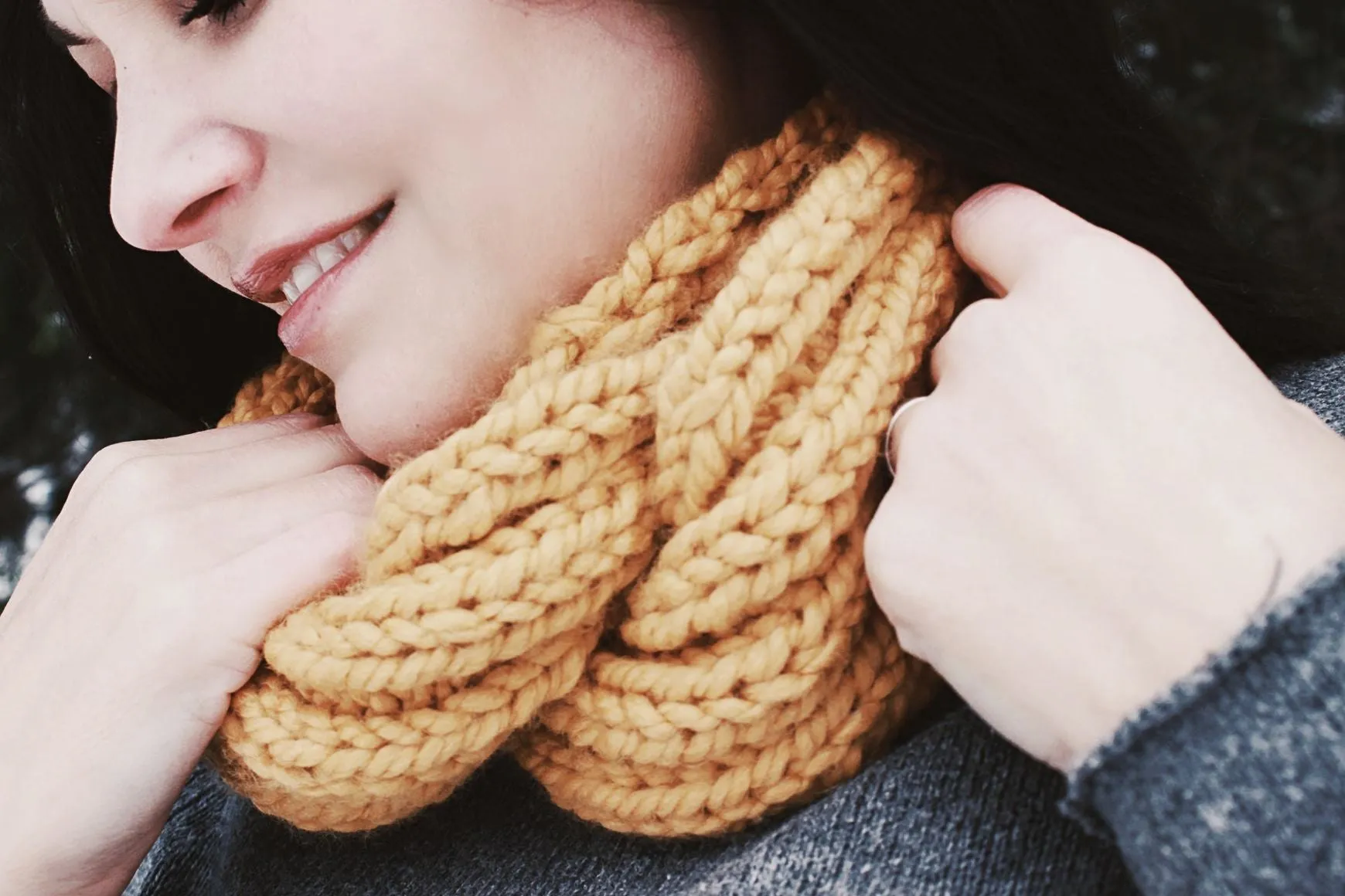 The Goldenrod Handmade Infinity Scarf