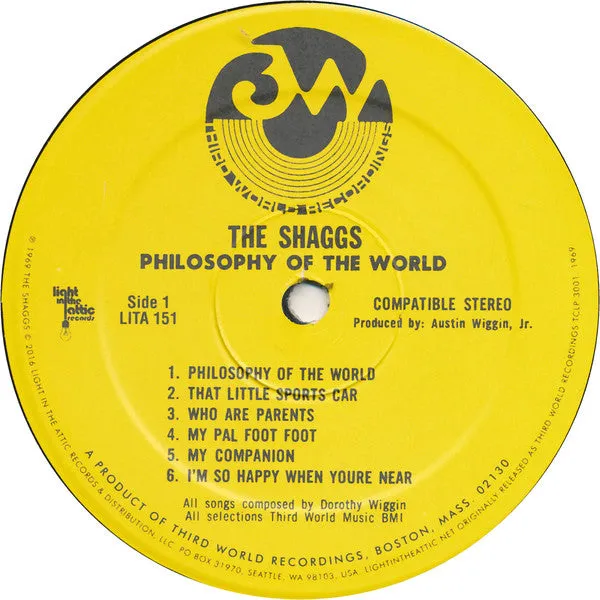 The Shaggs - Philosophy Of The World (LP, Album, RE, RM, Gat) (M)