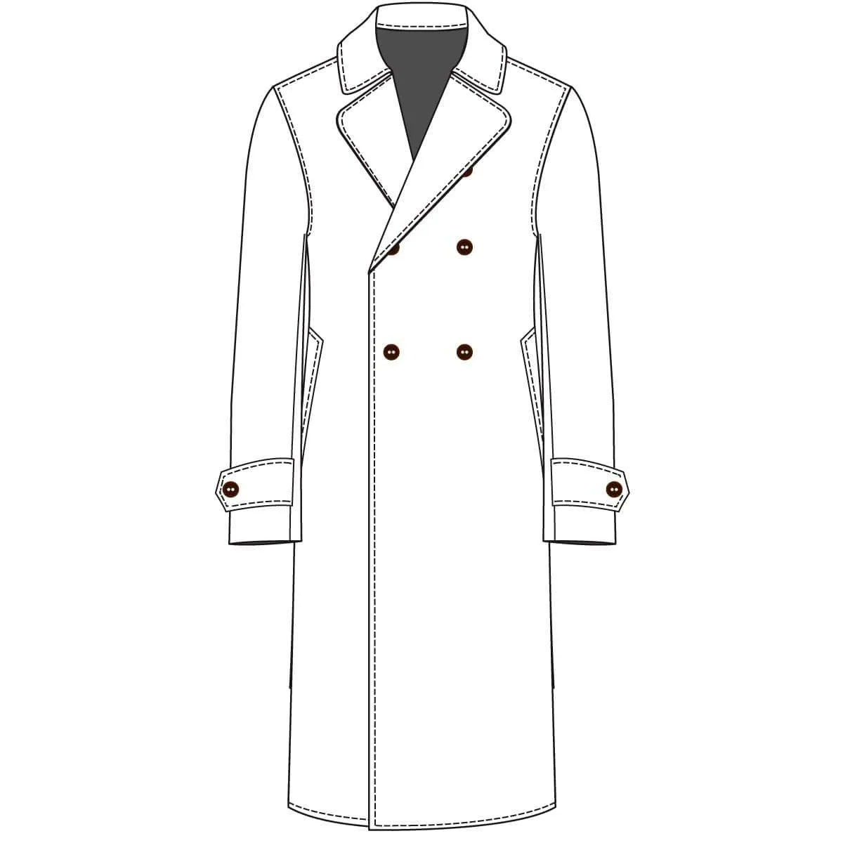 The Stately Overcoat | D'or Blue