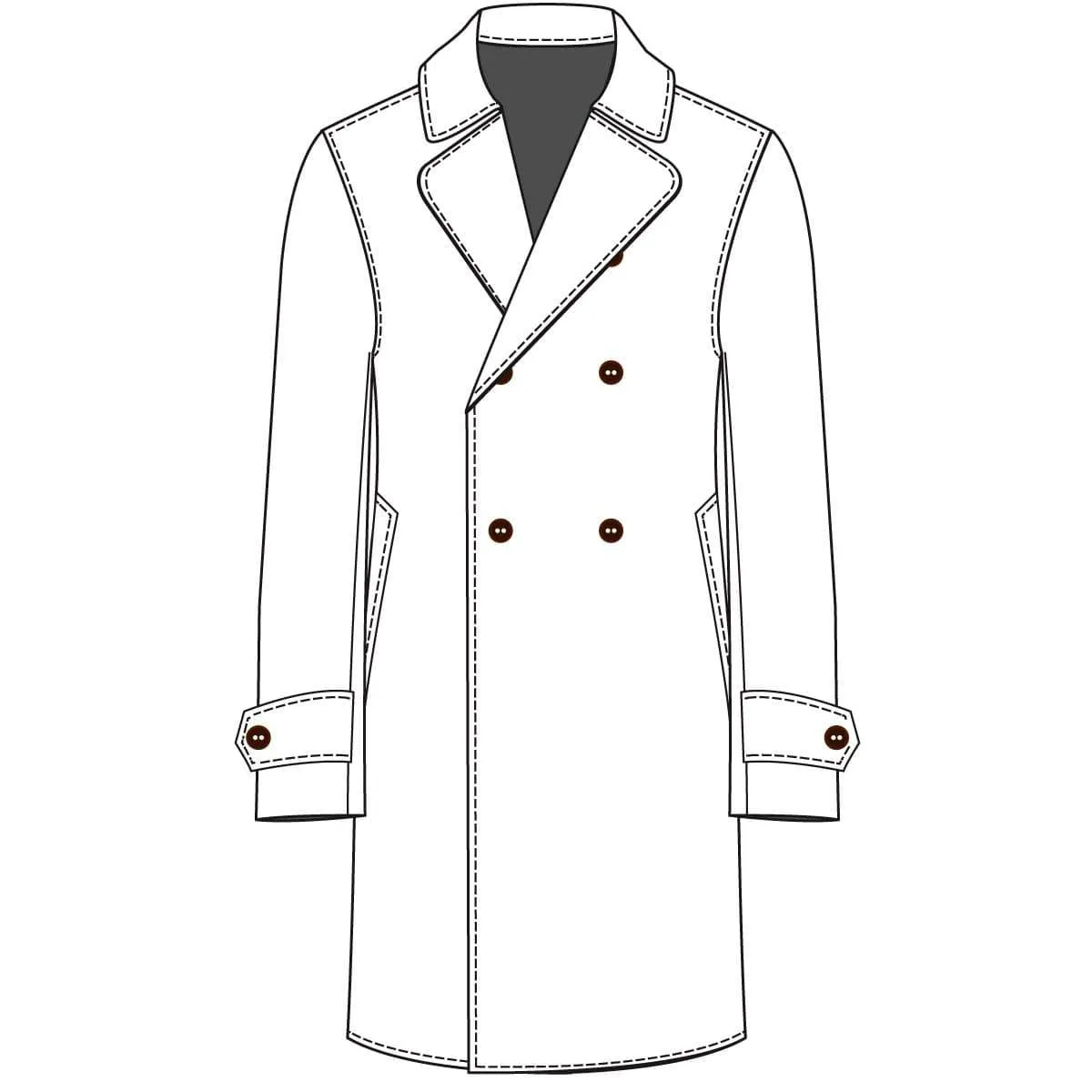 The Stately Overcoat | D'or Blue
