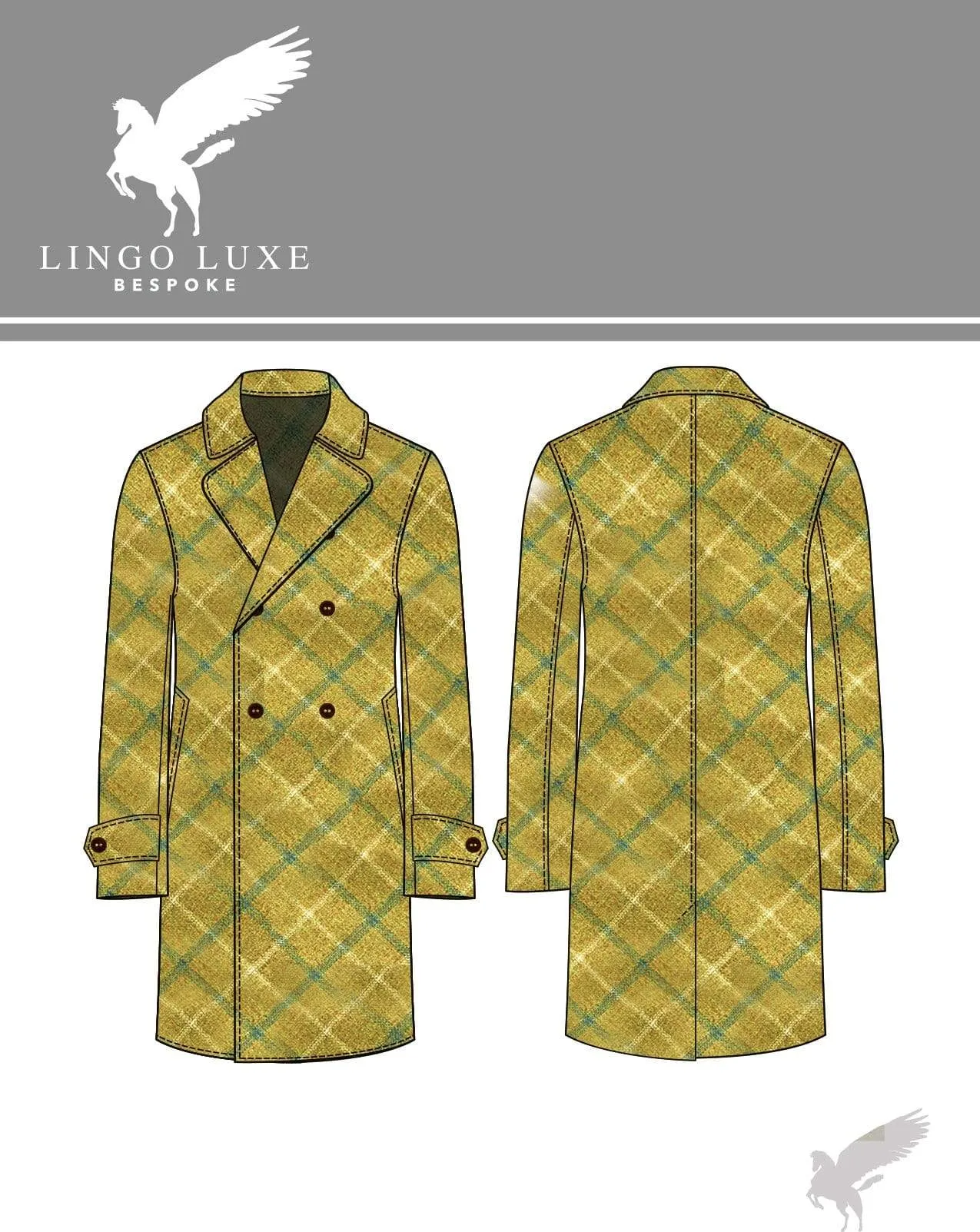 The Stately Overcoat | D'or Blue