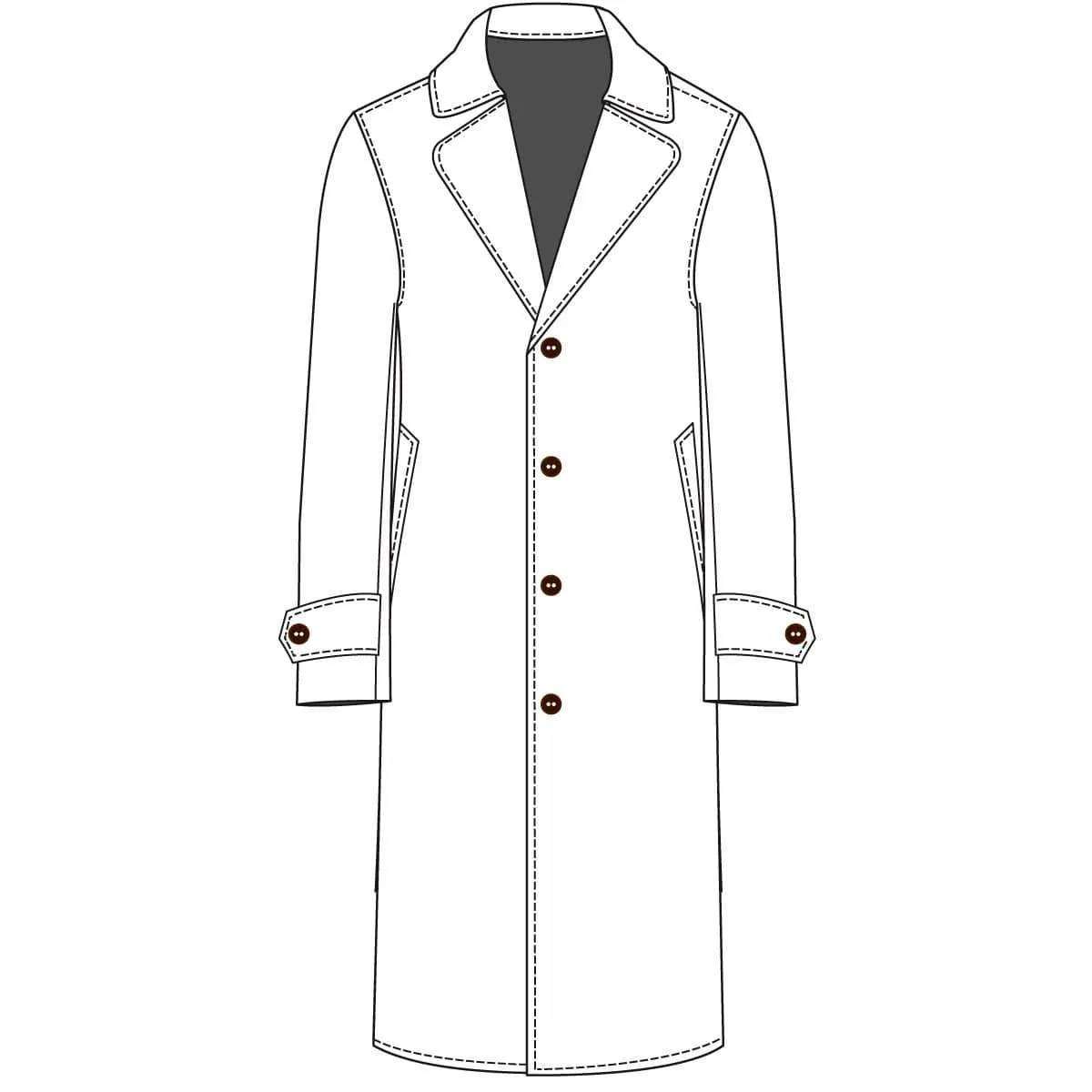 The Stately Overcoat | D'or Blue