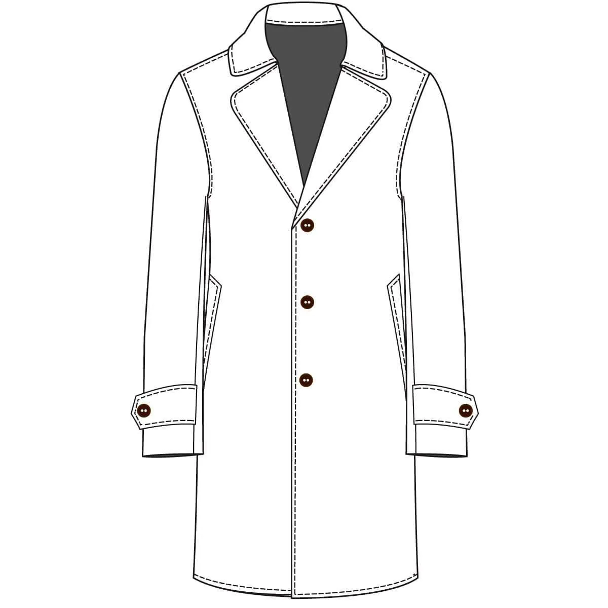 The Stately Overcoat | D'or Blue