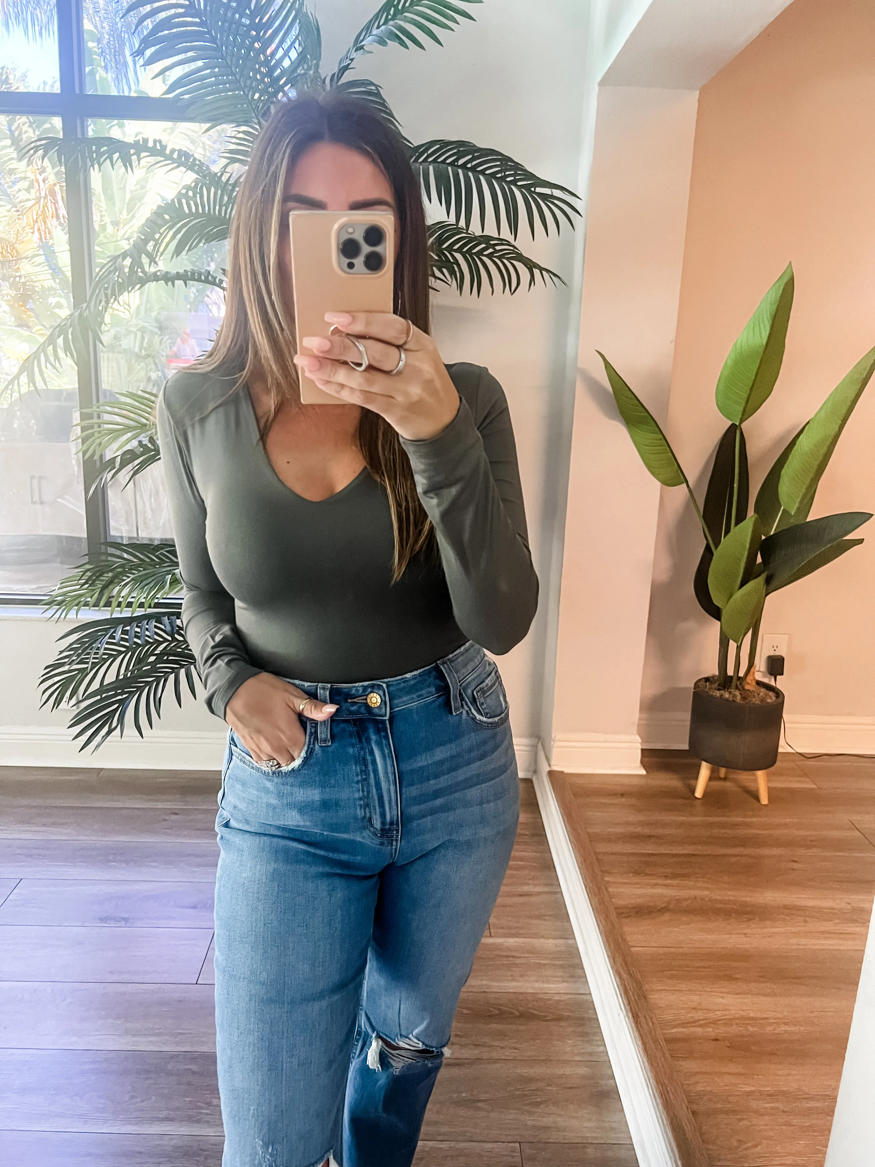 The V Neck Double Layer Top