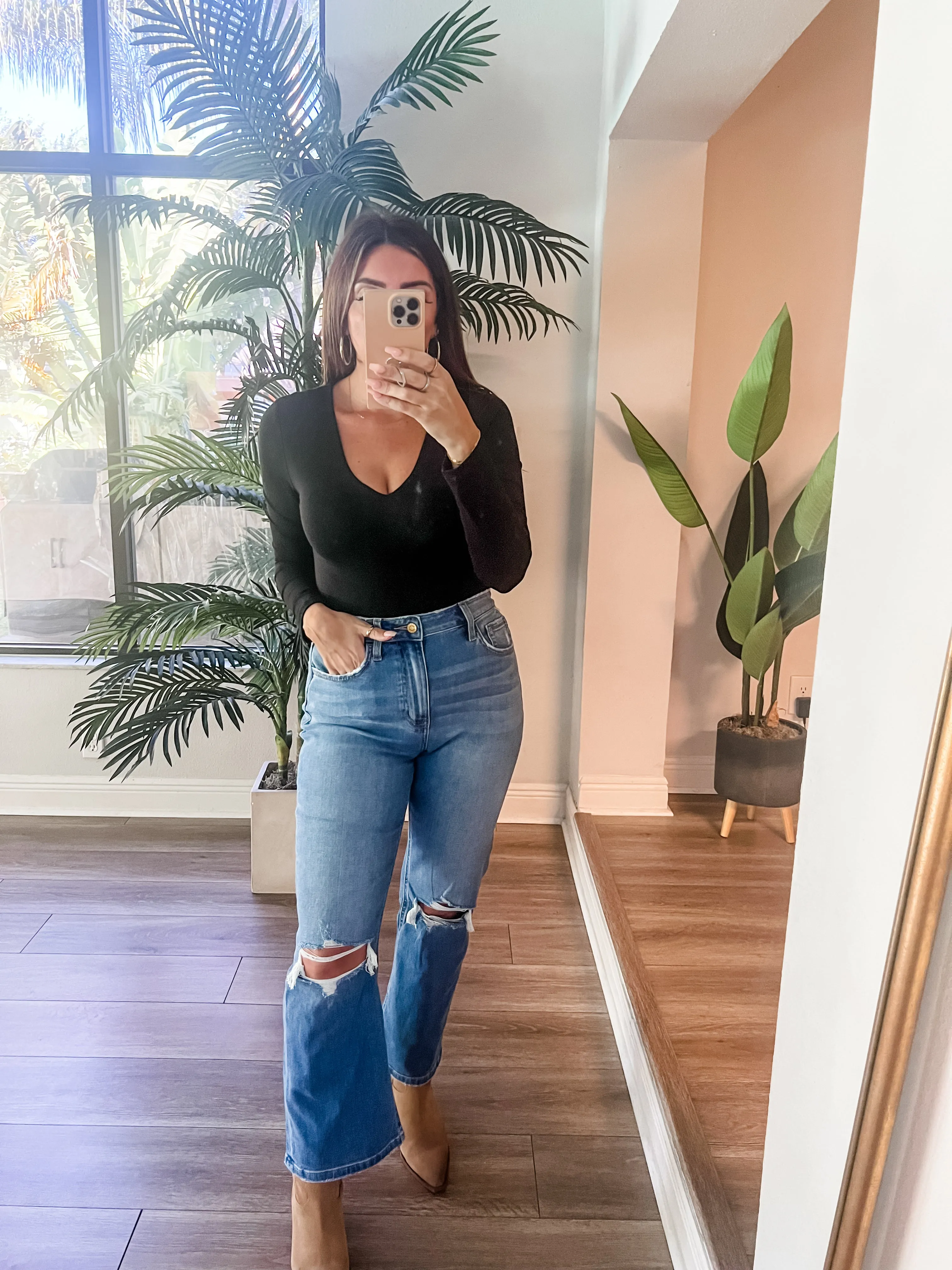 The V Neck Double Layer Top