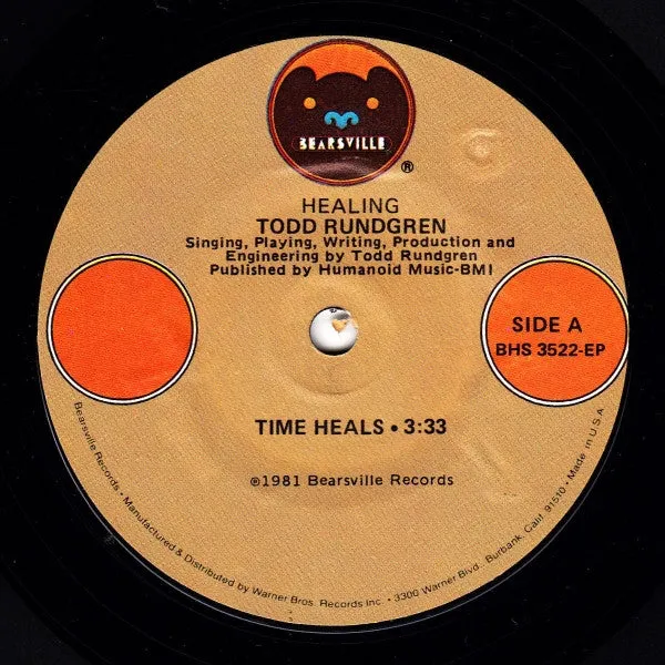 Todd Rundgren - Healing (LP, Album   7", EP, S/Edition) (NM or M-)