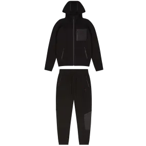 Trapstar Irongate T Fleece Zip Tracksuit-Blackout Edition/Red