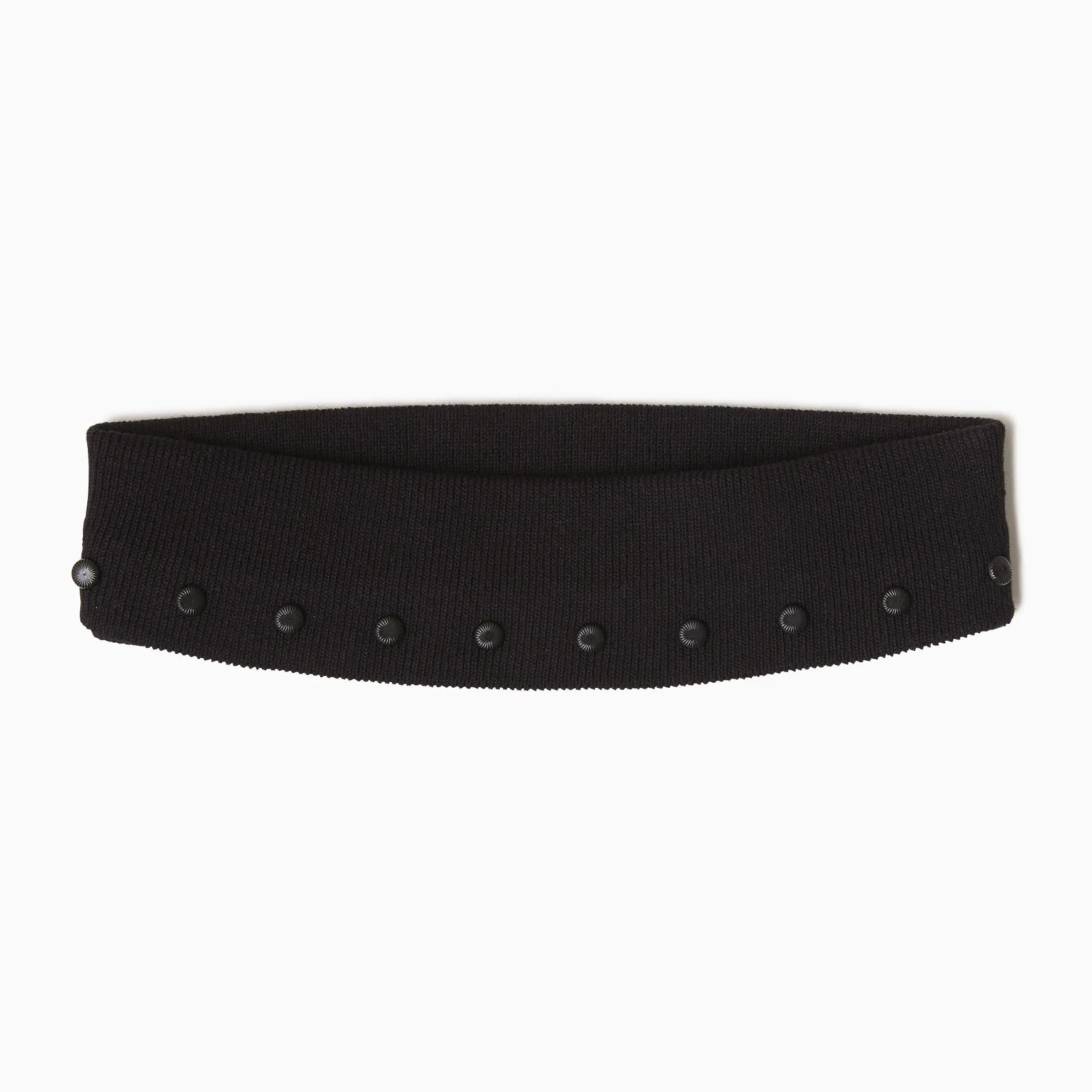 TYPE-1 Knit Organic Cotton High Neck Collar Part (Black)
