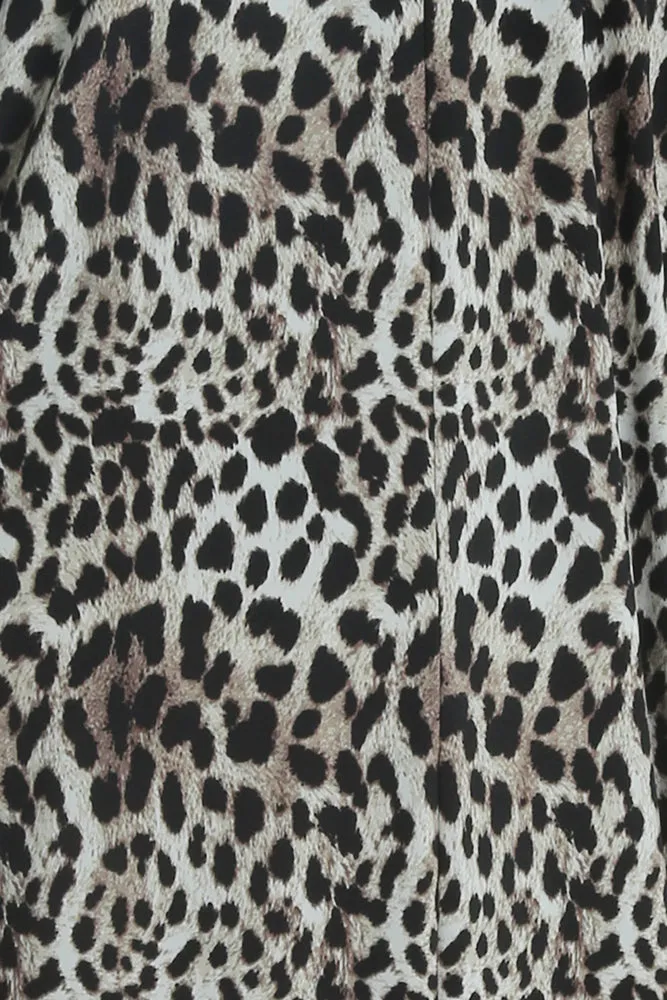 Vikki Vi Jersey Animal 3/4 Sleeve Kimono Jacket