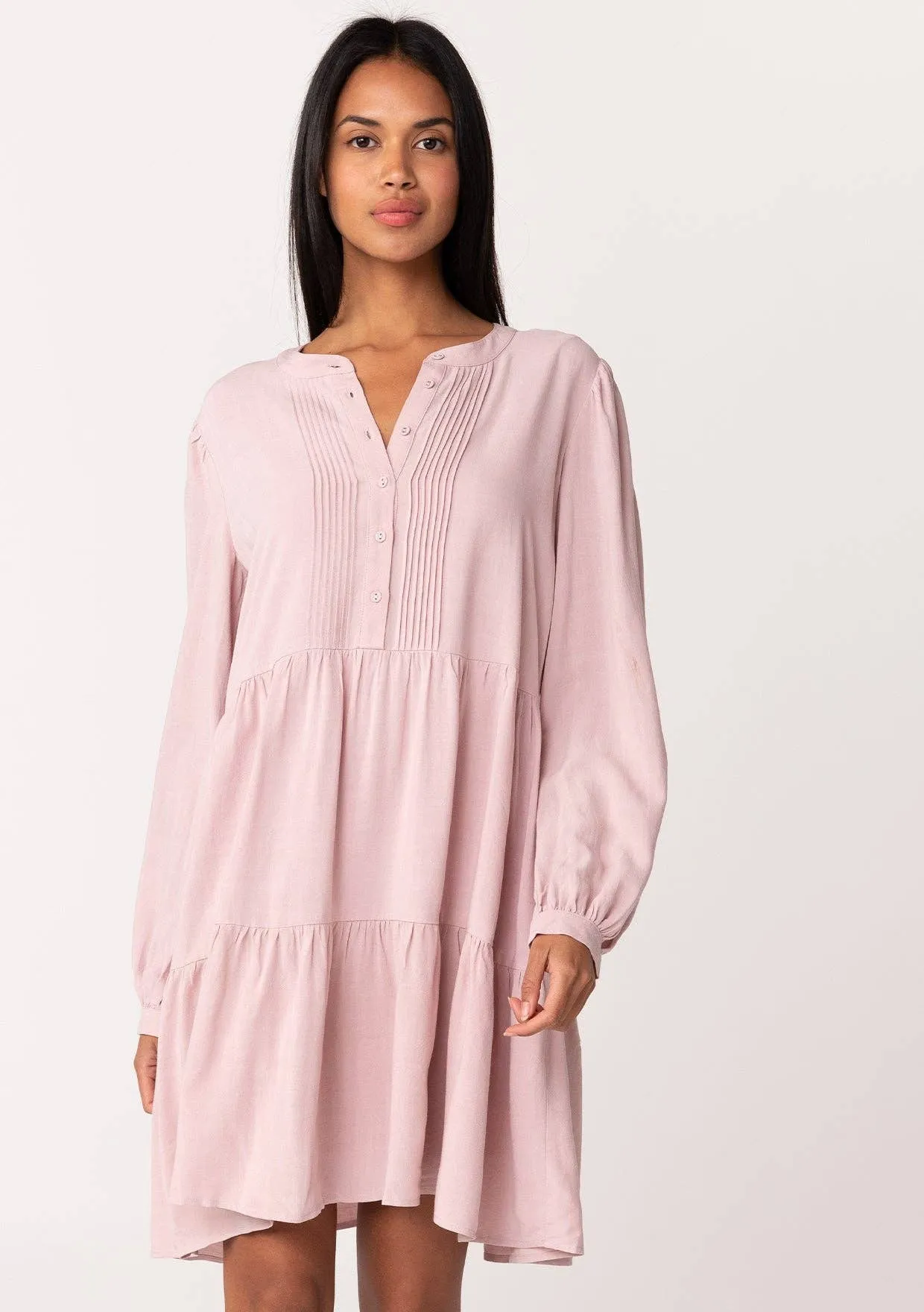 Vintage Babydoll Mini Dress - Rose