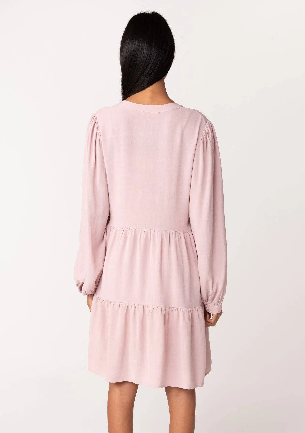 Vintage Babydoll Mini Dress - Rose