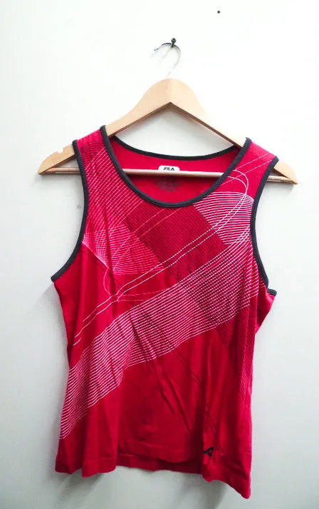 Vintage pink fila medium tank top