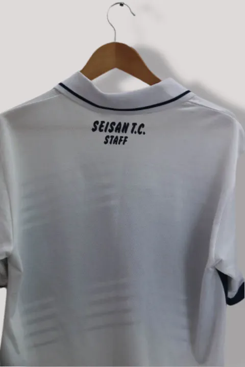 Vintage Puma Golf White stripe regular fit mens polo shirt M