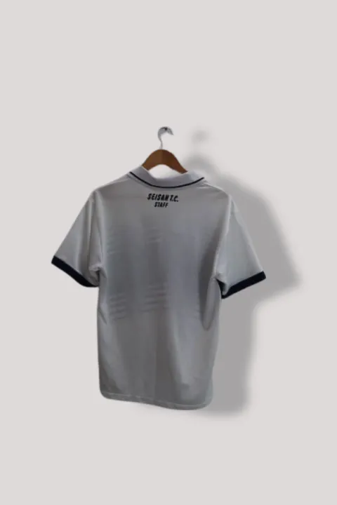 Vintage Puma Golf White stripe regular fit mens polo shirt M