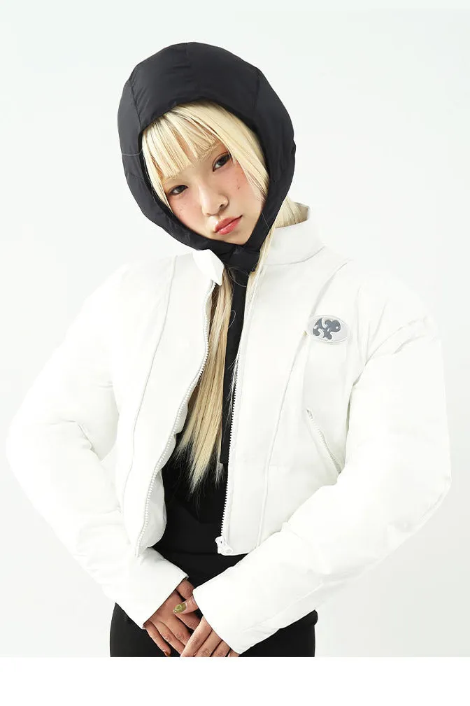 WHITE LAMB padded jacket