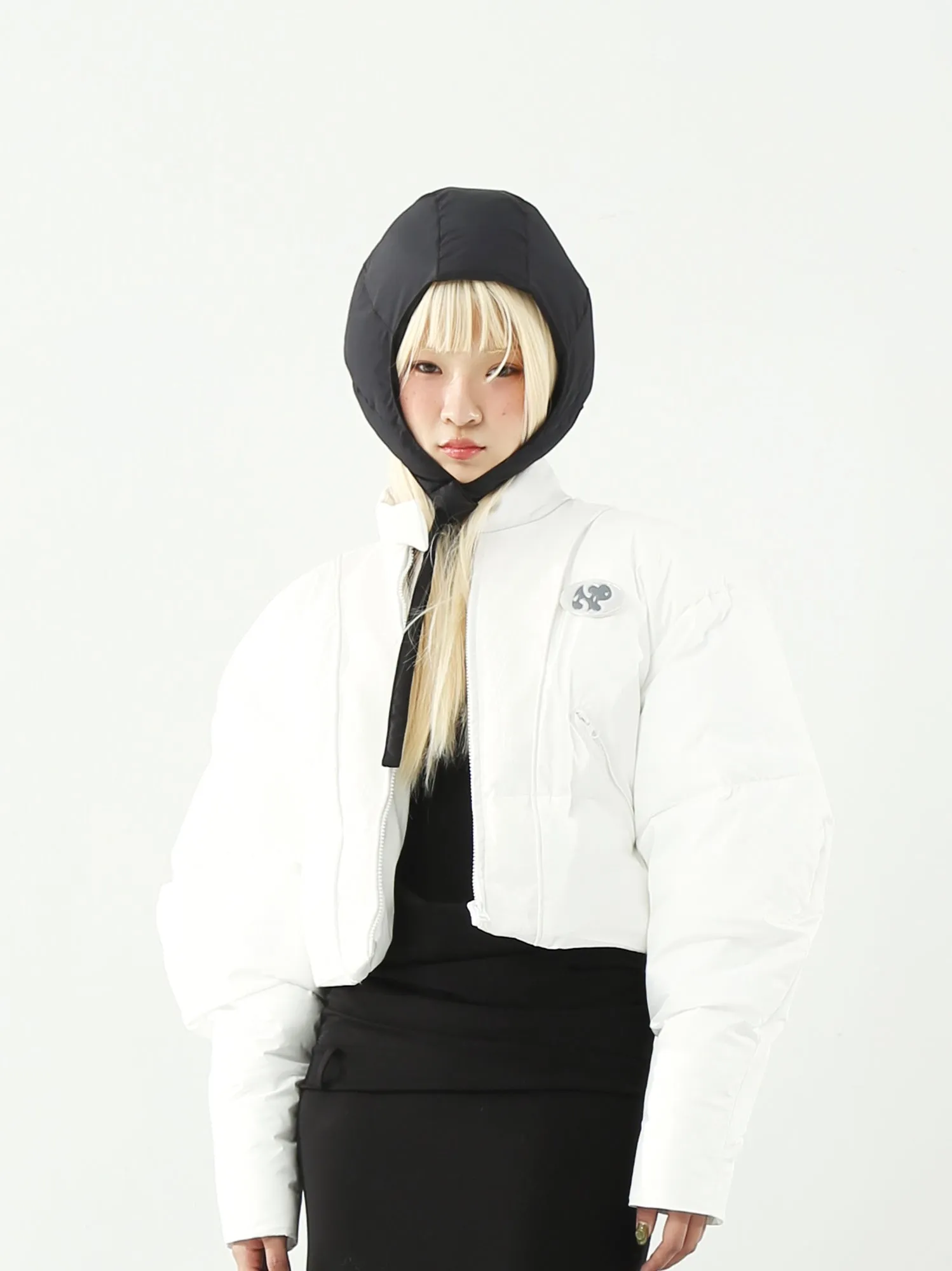 WHITE LAMB padded jacket