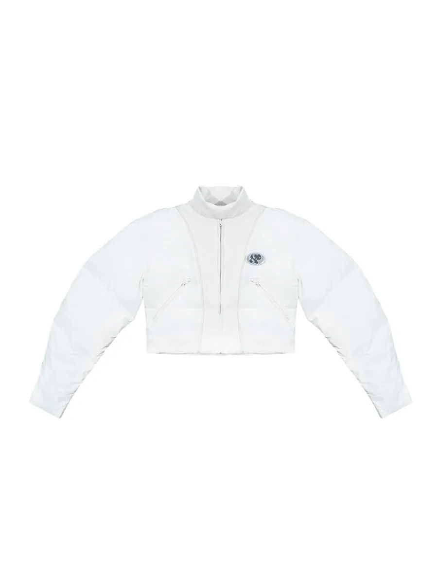WHITE LAMB padded jacket