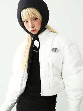 WHITE LAMB padded jacket