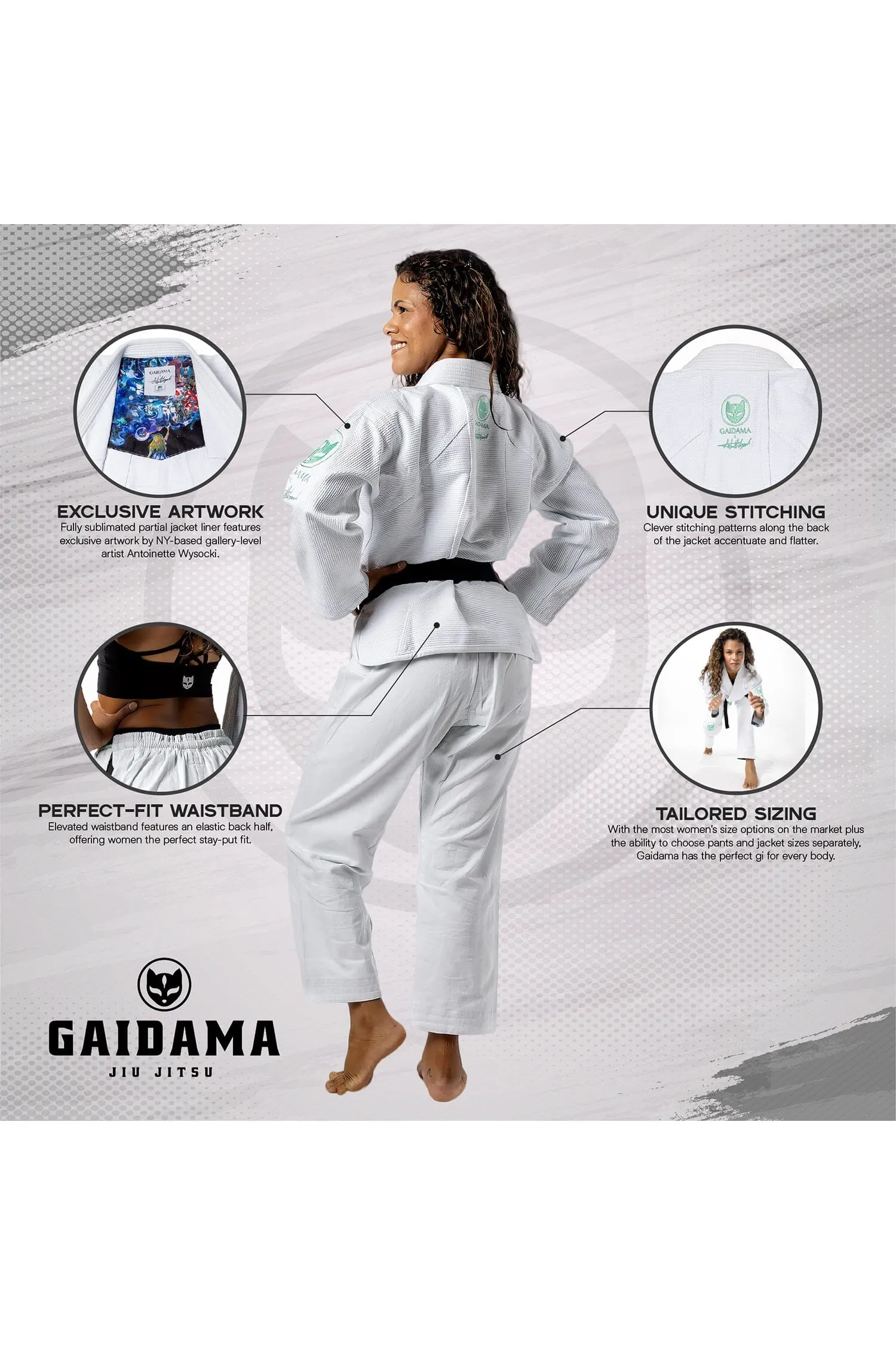 Women's Gaidama x Antoinette Wysocki Perfect Fit Jiu Jitsu Gi - Jacket