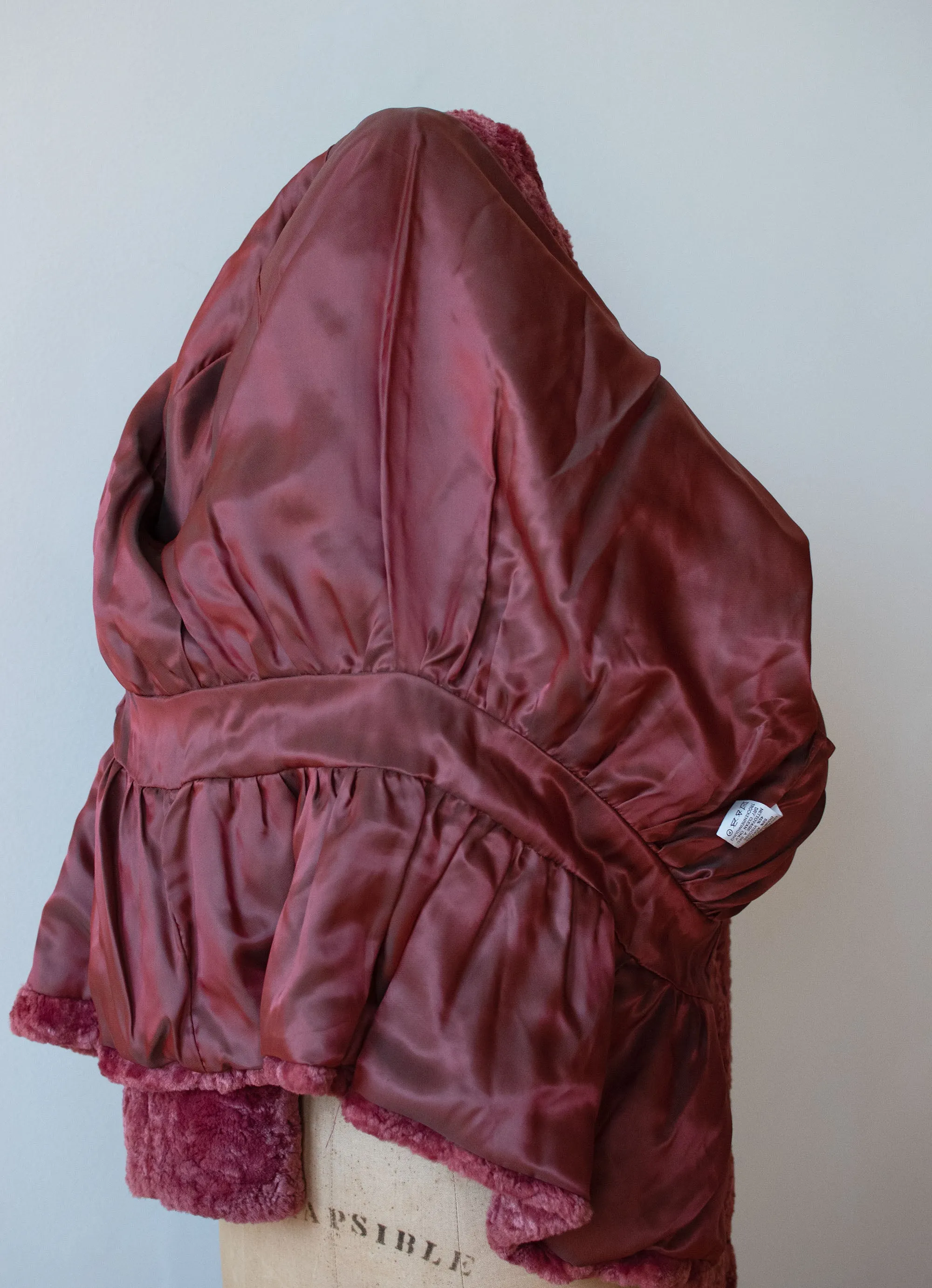 Y2K Berry Teddy Coat