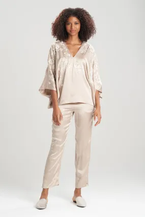 Yasugi Embroidery Silk Top