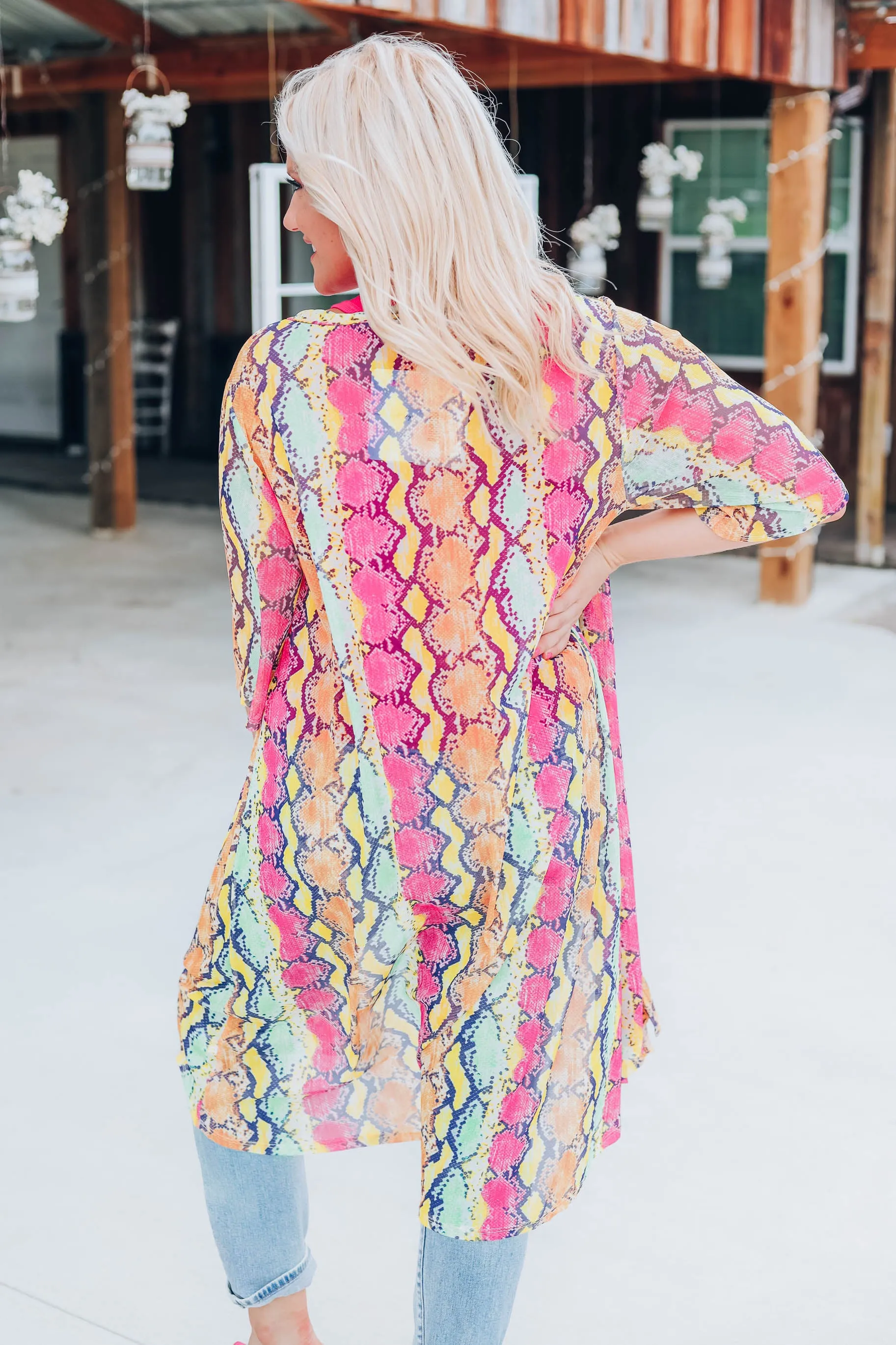 You're A Charm Snakeskin Kimono