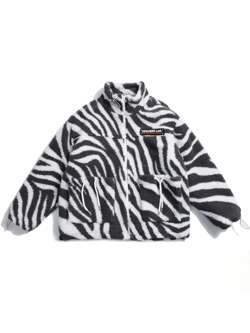 ZEBRA plush jacket