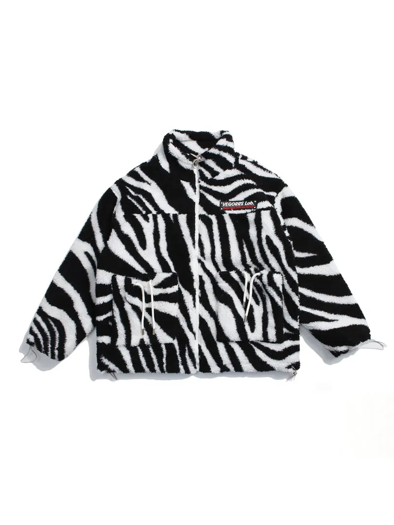 ZEBRA plush jacket